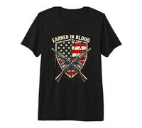 Earned in Blood Patriotic Rifles Premium T-Shirt