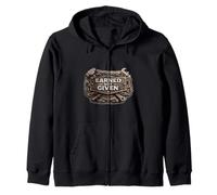 Earned Not Given Motivation Zip Hoodie