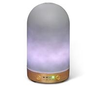 Earnest Living Essential Oil Diffuser Glass Diffuser Minimal Cement Decor Finishing, 4 Timers 7 Color LED Night Light and Auto Shut Off Function for Home and Office Aromatherapy Relaxation