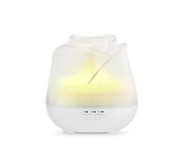 Earnest Living Rose Essential Oil Diffuser - 150ml Mini Ultrasonic Aromatherapy Diffuser for Home or Office - Quiet Mist, 7-Colour Light, Auto Shut-Off for Women - Frosted White