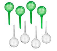 Earnmore 12 Pcs Plant Watering Globes, Imitation Glass Ball Self-Watering System for Plants, Plant Watering Devices for Indoor and Outdoor Plants Watering (Green & Transparent)