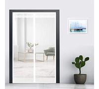 Earnmore Magnetic Screen Door, Magnetic Fly Insect Screen Door, Fine Net Gauze Keeps Mosquitoes Bug Insects Out, Easy to Install Without Drilling Suitable for All Doors and Windows