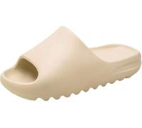 Earnmore Super Soft Non-Slip Thick Sole Home Cloud Sliders, Open Toe Bathroom Slippers, Platform Slide Sandals for Indoor Outdoor