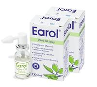 Earol Olive Oil Ear Wax Removal Spray, Clinically Proven, 10ml (Pack of 2)
