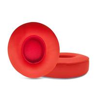 Earpads Cushions Replacement for Beats Solo 2 & Solo 3 Wireless On-Ear Headphones, Ear Pads with Soft Vegan Leather, Extra Comfort Solo 2.0 3.0 (Red)