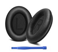Earpads Cushions Replacement for Bose QuietComfort 35 (QC35 II) /QC35 (QC35mk2), Professional Protein Leather Memory Foam Ear Pads for Bose Headphones (Black)