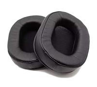 Earpads for Audio-Technica ATH-M50X ATH M40X Replacement Ear Cushion Pads with Protein Leather and Memory Foam for Audio-Technica ATH MSR7 ATH-M20 On Ear Studio Monitor Headphones, Black