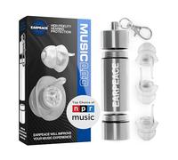 EarPeace Concert Earbuds - Noise Cancelling up to 20dB, Silver Case