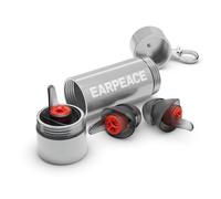 EarPeace Moto PRO Motorcycle Ear Plugs - Reusable Ear Plugs for Noise Reduction - Hearing Protection for Motorcycles, Motorsports, Touring, Commuting & Racing - 24dB Noise Canceling, Silver Case