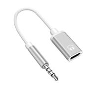 Earphone Adapter - 3.5mm Male To Female Converter, Flat Head Audio Cord, Durable Stereo Cable, Reliable Headphone Jack | Convenient Converter Cable for Answering Calls Music Car Use Dail