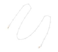 Earphone Anti-lost Pearl Chain Alloy Strap for Wireless Earbuds