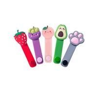 Earphone Cable Tie,Cartoon Cable Ties Cute Fruit Shape Earphone Wire Wrap Winder Cord Management Organizer 5PCS