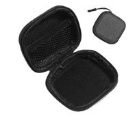 Earphone Case - Compact Zipper Storage Pouch, Headphone Travel Organizer | Minimalist Shell Design Style, Portable Gear Theme, Soft Lining Interior, Shock Resistant Frame, Cable Earbud Protection