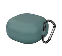 Earphone Protective Case Cover for Samsung Galaxy Buds Live Bud 2 Buds Pro Portable Silicone Carrying Case Scratch Shock Resistant Dustproof Shell Matte with Carabiner (Green)