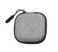 Earphone Storage Box - Wired Headphones Organizer, Small Carrying Case, Durable Zipper Bag For Charger Cable Accessories | Handy Travel Companion For Earbuds Headset USB Flash Drive Gadget Daily Offic