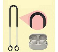 Earphone Strap, Soft Silicone Sport Earphones Anti-Lost Strap Headset Hanging Rope Suitable For Sony WF-1000XM4 Wireless Earphones Lanyard (Black)