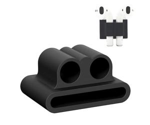 Earphone Watch Band Holder, Silicone Earphone Holder Compact Organizer Smart Watch Accessory Portable Storage | para auriculares, Black, Consulte la descripción