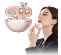Earphone Wireless Bluetooth with Butterfly Jewelry,Open Ear Clip Earbuds with Bow,Ai Translation Wireless Bluetooth6.0 Earphones for All Phones,Comfortable for Women,for Gift,Parties