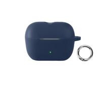 Earphones Case For Sennheiser ACCENTUM Clip Soft Silicone Shockproof Scratch Resistant Protective Cover with Carabiner Loop, blue