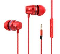 Earphones | Earphones Wired - Plug In Headphones | Metal Laptop Headphones | Powerful Bass And Clear Audio, Earbuds With Wired Remote For Cellphone, Computer, Laptop, Sports
