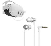 Earphones in-Ear Headphone for Meta Quest 3, for Quest 3 VR Headset Noise-Isolating Heavy Bass Sound Earbuds, Ergonomic in-Ear Design Earphone, 3.5mm Goldplated Jack