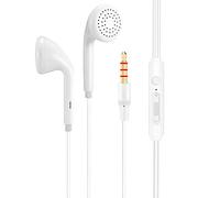 Earphones In Ear Headphones With Microphone 3.5mm Wired Earbuds For Ios And Android Smartphones Laptops Mp3 Gaming Walkman Hidden Village Headband (White, One Size)