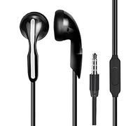 Earphones In Ear Headphones With Microphone 3.5mm Wired Earbuds For Ios And Android Smartphones Laptops Mp3 Gaming Walkman Nkk217 (Black, One Size)