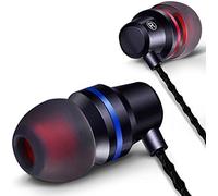 Earphones Wired In-Ear Headphones, Headphones for Android Phones, Samsung Wired Earbuds with Microphone Noise Isolating Headset Compatible with Samsung Android Tablets Laptops Computers (Black)