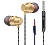 Earphones Wired In-Ear Headphones, Headphones for Android Phones, Samsung Wired Earbuds with Microphone Noise Isolating Headset Compatible with Samsung Android Tablets Laptops Computers (Rose Gold)