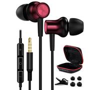 Earphones Wired In-Ear Radio Headphones Wired Earbuds 3.5mm Jack Noise Isolating ear plug with Mic Remote Control Noise Isolating for Samsung A06/A05/A15/A05s/A14 for Redmi Note 14 13 12 Honor X6b X6c