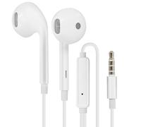 Earphones Wired Jack 3.5mm Remote Control Microphone MH135 Oppo White