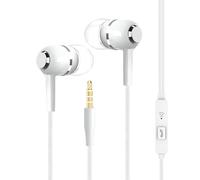Earphones Wired | Plug in Headphones with Microphone | 3.5mm Jack Corded Noise Cancelling Earphone for Workout School Studio Recording Game Travel Music Production