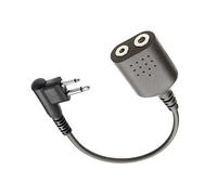 Earpiece Adaptor/Connector Block Compatible with ICOM 2 Pin and compatible with Motorola DP1400 CP200 CP040 GP300 GP88 CLS1110 XT420 XT460 Radio