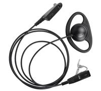 Earpiece D Shape1 Pcs, Secure Fit Earpiece with Mic Multi Pin Headset Compatible with Motorola DP3400 DP4400 DP4800 DGP4150 XiR-P8200 Xpr-6300 Two Way Radio, Noise-Reducing Design for Security, Events