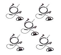 EARPIECEHUB - 5 X D Shape Overt Ear Hanger Earpiece Compatible with Motorola SL300 SL1600 SL2600 SL4000 SL4010, SL4010e TLK100 TLK110 SLN1000 Radio Earpiece PTT microphone