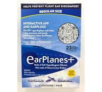 EarPlanes Original Earplugs for Adults, Pressure Filtering Protection for Airplane Travel (1 Pair)