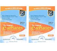 EarPlanes Original Earplugs for Children/Smaller Ears, Pressure Filtering Protection for Airplane Travel (1 Pair) (Pack of 2)
