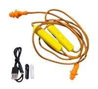 Earplug Headphones for Work - Neckband Earbuds, 12 Hour Battery, Waterproof Noise Cancellation | Hearing Protection Headphones, Ideal for Work Safety on the Construction Site, Fabri