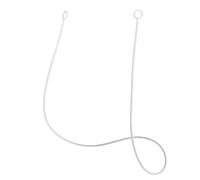 Earplug Lanyard, Tug-Resistant Safety Cord Earplugs Connector Cord Silicone Anti-Lost Earplug Lanyard for Most Earplugs with Removable Tips Preventing Earplugs from Falling (White)