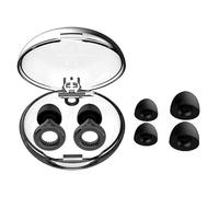 Earplugs for Conversation - Low-Level Noise Reduction with Clear Speech - Social Gatherings, Noise Sensitivity & Parenting - in XS/S/M/L - 16 dB Coverage (Silicon Black, 1 Count (Pack of 1))
