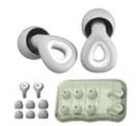 Earplugs for Conversation - Low-Level Noise Reduction with Clear Speech - Social Gatherings, Noise Sensitivity & Parenting - in XS/S/M/L - 16 dB Coverage (Grey, 1 Count (Pack of 1))