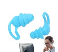 Earplugs For Sleeping - 1 Pair Reusable Sleep Aid For Travel And Sleep - Silicone Earplugs Hard Music - Party Holiday Hotel Apartment Student Room Pool And Event