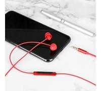 Earplugs With Mic For Cellphones Silicon Tablets Sleeping Earbuds Headphones Bluetooth Headset Spin Fit (Red, One Size)