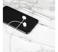 Earplugs With Mic For Cellphones Silicon Tablets Sleeping Earbuds Headphones Bluetooth Headset Spin Fit (White, One Size)