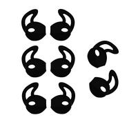 Earpods Ear Gel, Ear Tips for iPhone, Ear Buds Tips Bumper, ALXCD 4 Pair Black Anti-Slip Soft Silicone Replacement Earbud Tips for Earphone of iPhone SE 6s iPhone 6s Plus 5s [Sport] (Black 4 Pair)