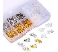Earring Backs 10 Styles Earring Accessories Safety Bullet Earring Clutch Hypoallergenic 1040 Pieces (10 Styles)