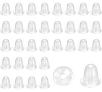 Earring Backs Kit - 500 Pieces Stoppers, Rubber Backs, Pad Clasps, Replacements for Sensitive Ears,Hypoallergenic，for Stud Earrings, DIY Jewelry Making & Daily Wear