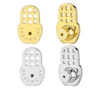 Earring Backs Replacements, AKRUWELRY Durable Fruit Shape Earring Backs for Droopy Ears Large Earring Lifter Backings for Heavy Earrings Locking Flat Earring Support Backers for Studs, Mixed Color
