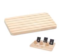 Earring Display Stands, 6 Slots Wood Ring Display Holder Jewellery Storage Trays Rings Cuff Display Slots Earrings Organiser Stand Gift for Earring Retail Store