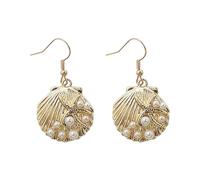 Earring Fashion Korean Exquisite Pearl Conch Earrings The Color Is Clear And Can Be Worn Daily Or At Gatherings Parties Etc. Very Looking
